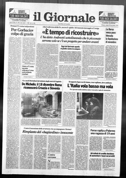 Il giornale : quotidiano del mattino